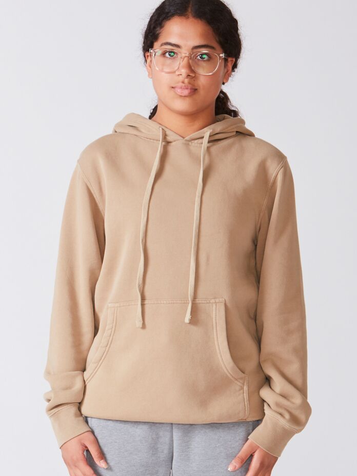 Unisex Midweight Pigment Dyed Hooded Pullover Thumbnail