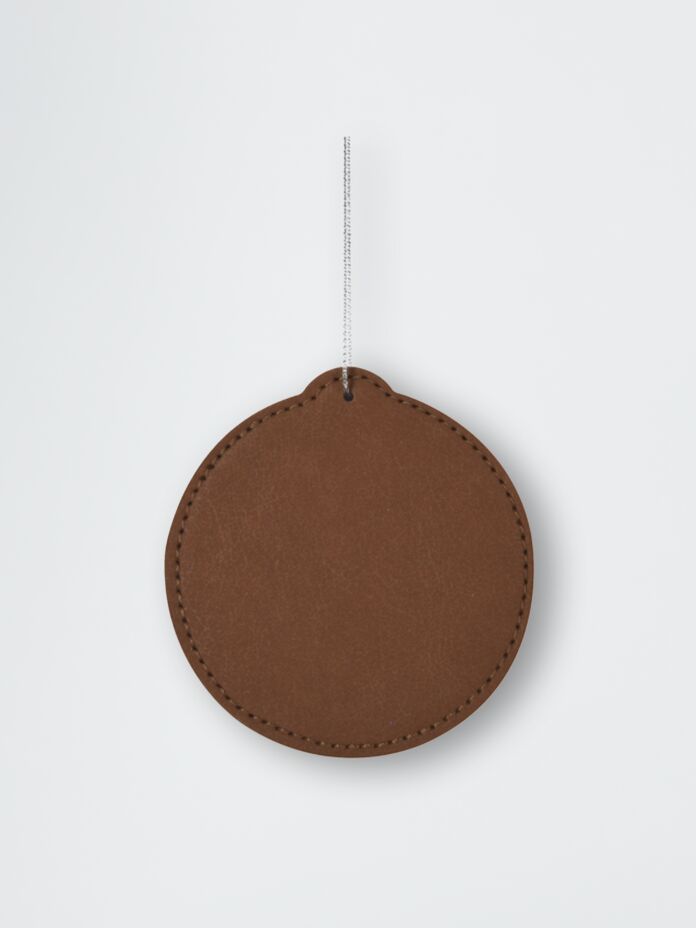 Round Leatherette Ornament  Thumbnail