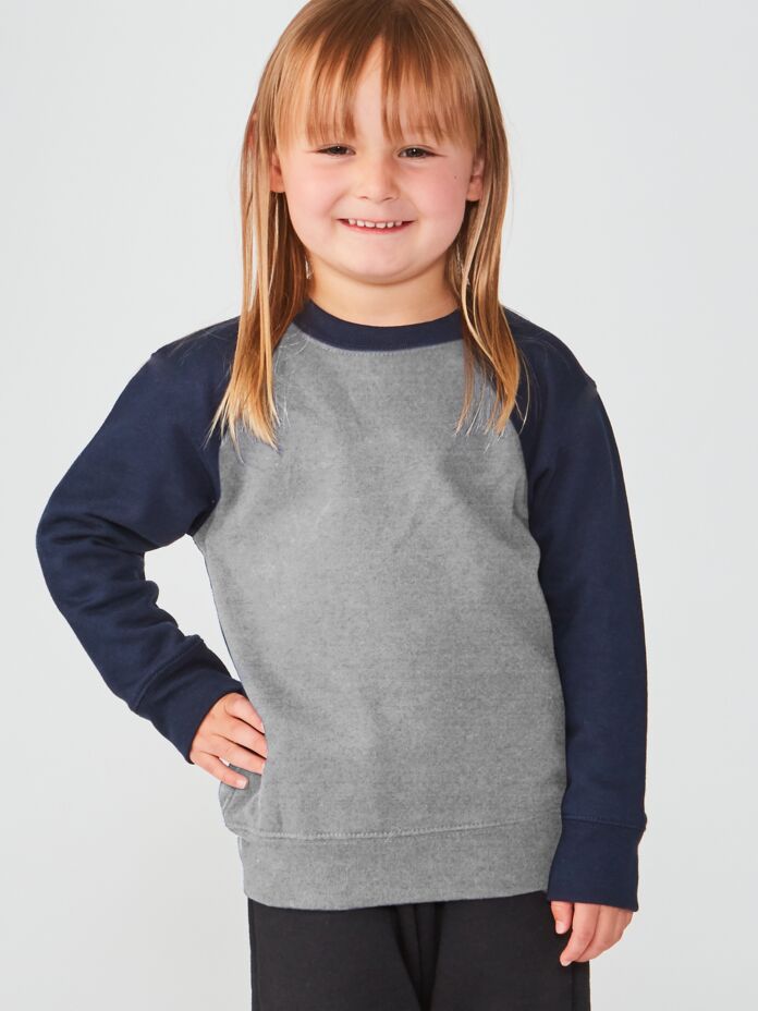 Studio Essentials Toddler Unisex Raglan Crewneck Thumbnail