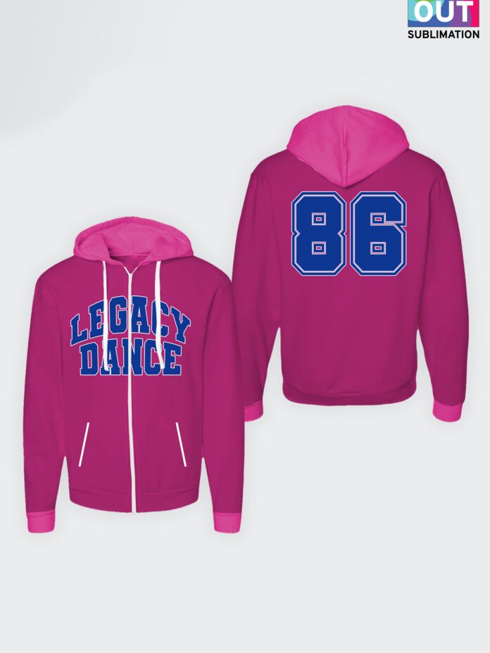 Studio Essentials Full Out Sublimated Youth Unisex Zip Hoodie Thumbnail