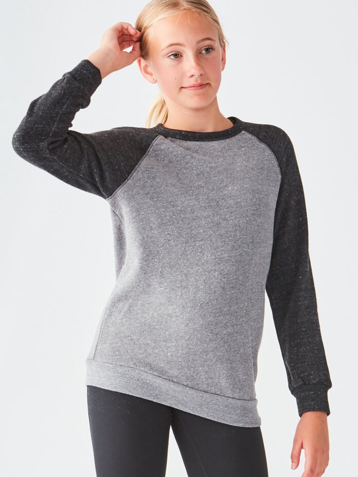 Studio Essentials Youth Unisex Raglan Crewneck Thumbnail
