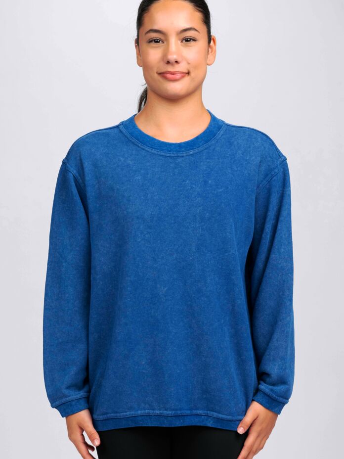Adult Unisex Sandwash Crewneck Thumbnail