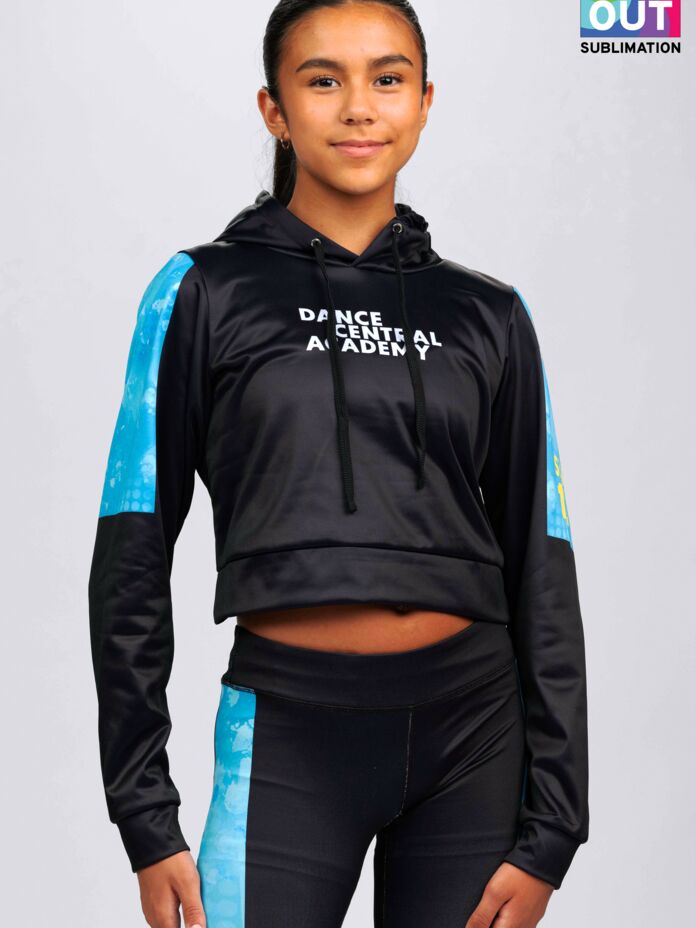 Studio Essentials Ladies Full-Out Sublimated Crop Hoodie Thumbnail