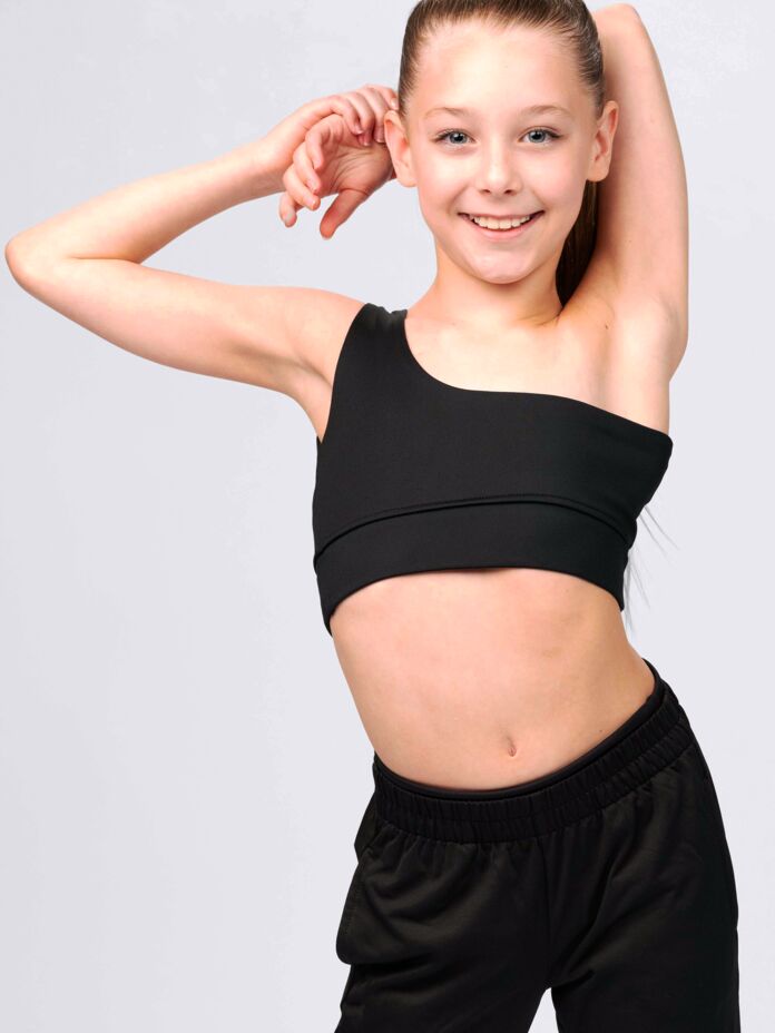 Studio Essentials Youth Asymmetrical Sports Bra Thumbnail