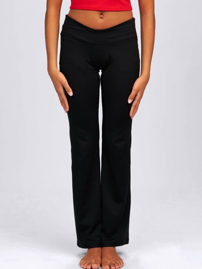 Studio Essentials Ladies Flare V-Waist Legging Thumbnail