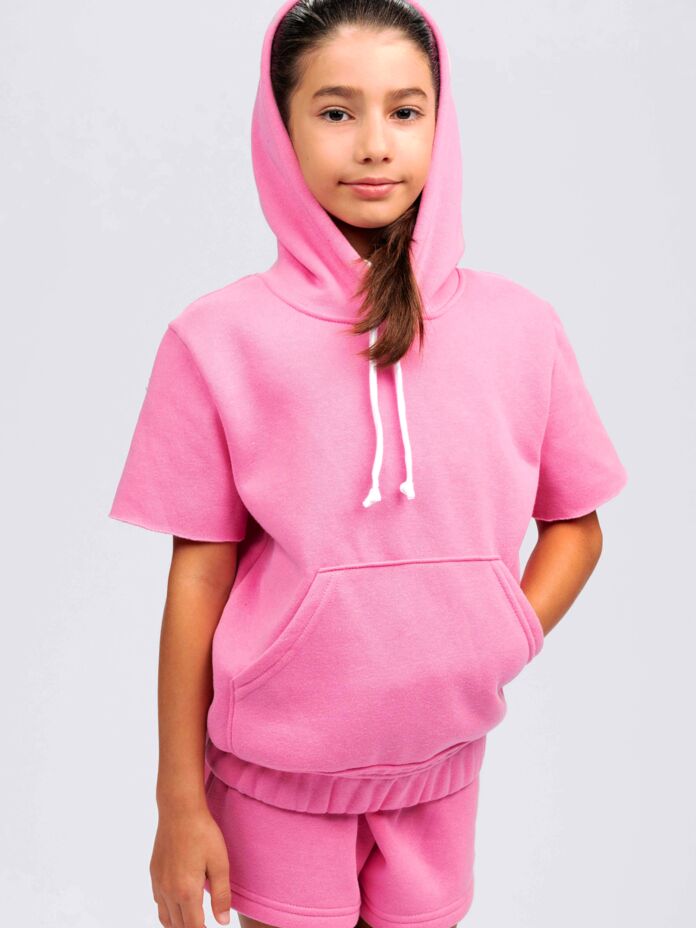Studio Essentials Youth Unisex Short Sleeve Hoodie Thumbnail