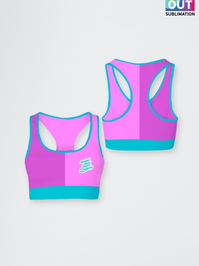 Full Out Sublimated Girls Sports Bra Thumbnail
