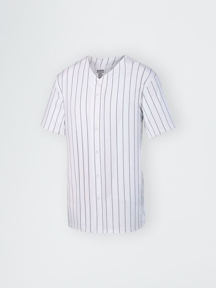 Adult Unisex Pinstripe Full-Button Jersey Thumbnail