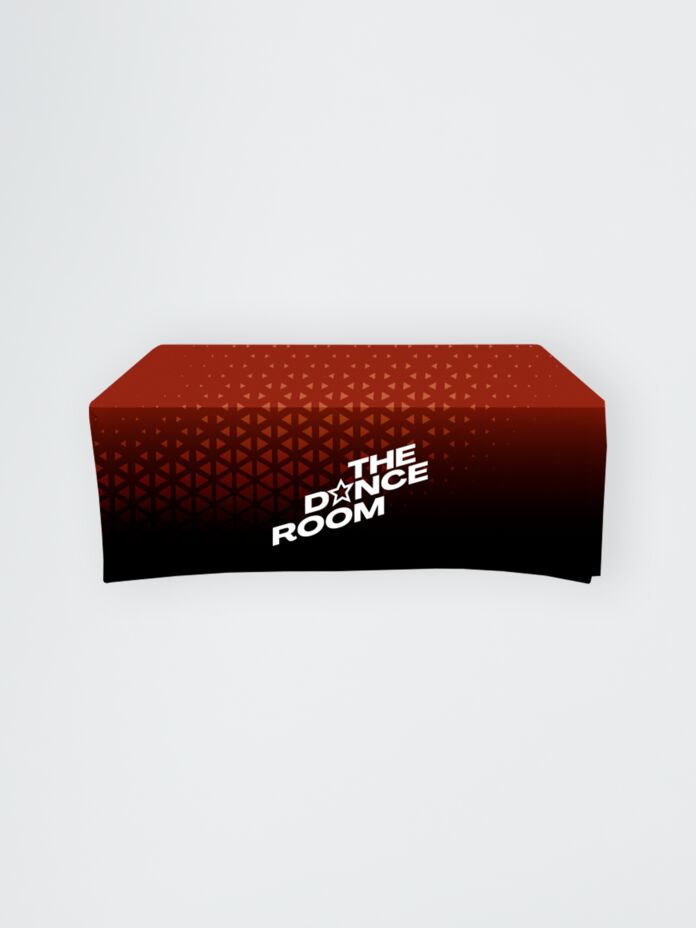 Full-Out Table Cloth - 6' Table, Drape Style, 3 sided, Open Back Thumbnail