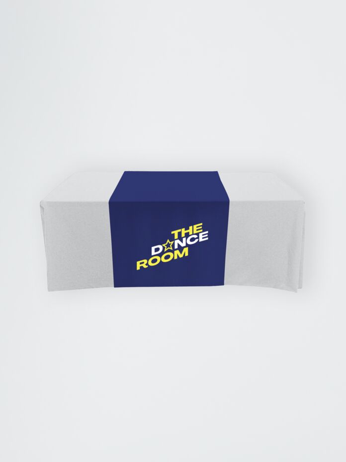 Polycotton Twill Table Runner - 30x60, Covers Front and Top of the table Thumbnail