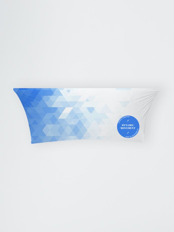 Full-Out Stretch Curved Fit Table Throw - 6ft table, 3 sided, Open Back Thumbnail