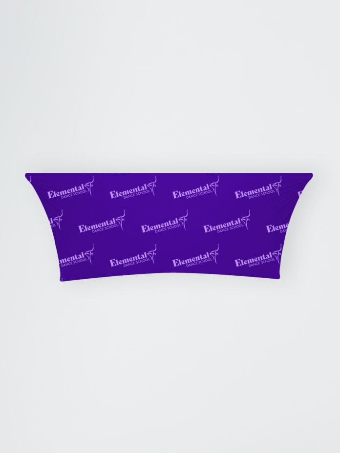 Full-Out Stretch Curved Fit Table Throw - 8ft table, 4 sided, Closed back Thumbnail