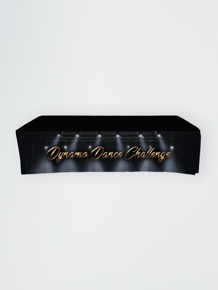Full-Out Convertible Table Cloth - 8' to 6', Drape style, 4 sided, Closed back Thumbnail