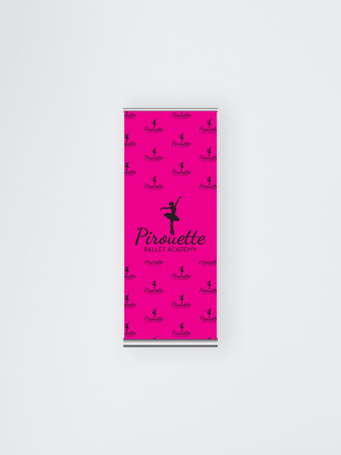 Deluxe Wide Base Retractable Banner - 33.5" x 79" Thumbnail