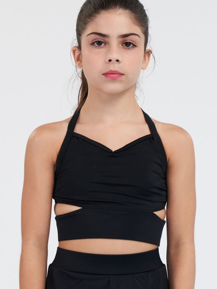 Girls Cutout Detail Crop Top Thumbnail