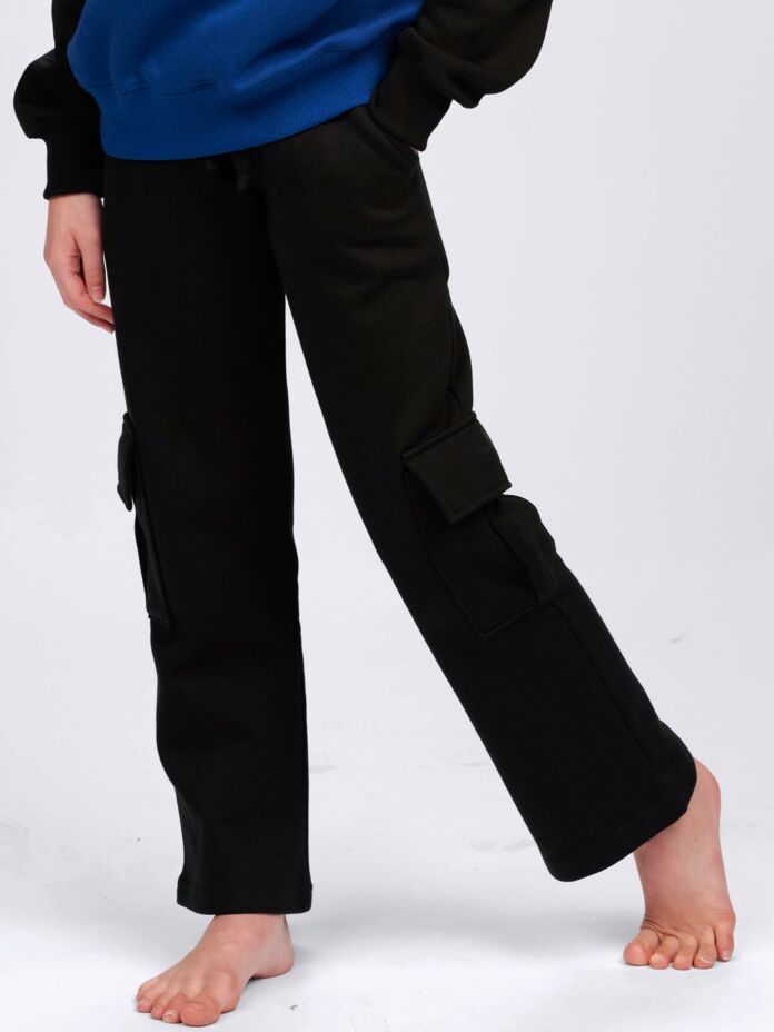 Studio Essentials Flared Youth Unisex Cargo Sweatpants Thumbnail