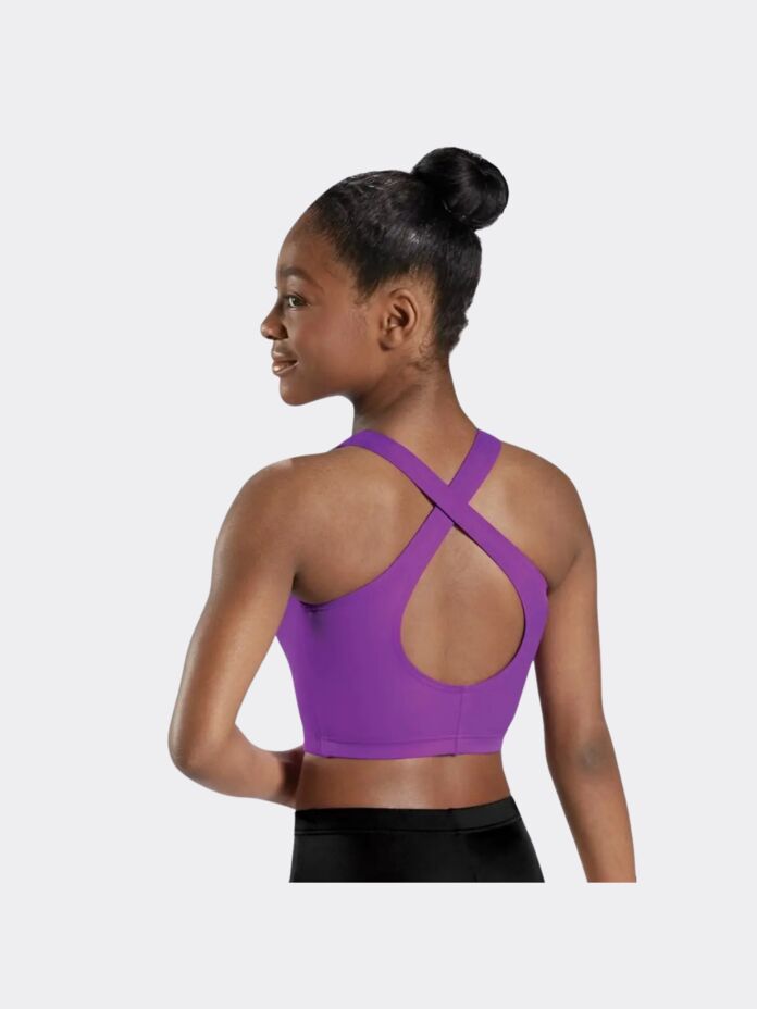 Girls High Neck Crop Top Thumbnail