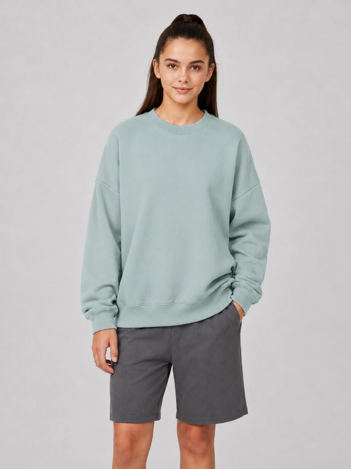 Studio Essentials Oversized Drop Shoulder Crewneck Thumbnail
