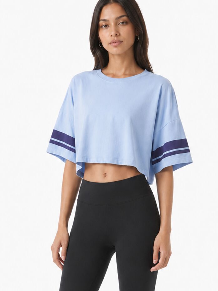 SLX Striped Crop Youth & Adult T-Shirt Thumbnail