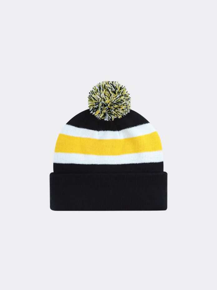 Striped Pom Pom Beanie Thumbnail