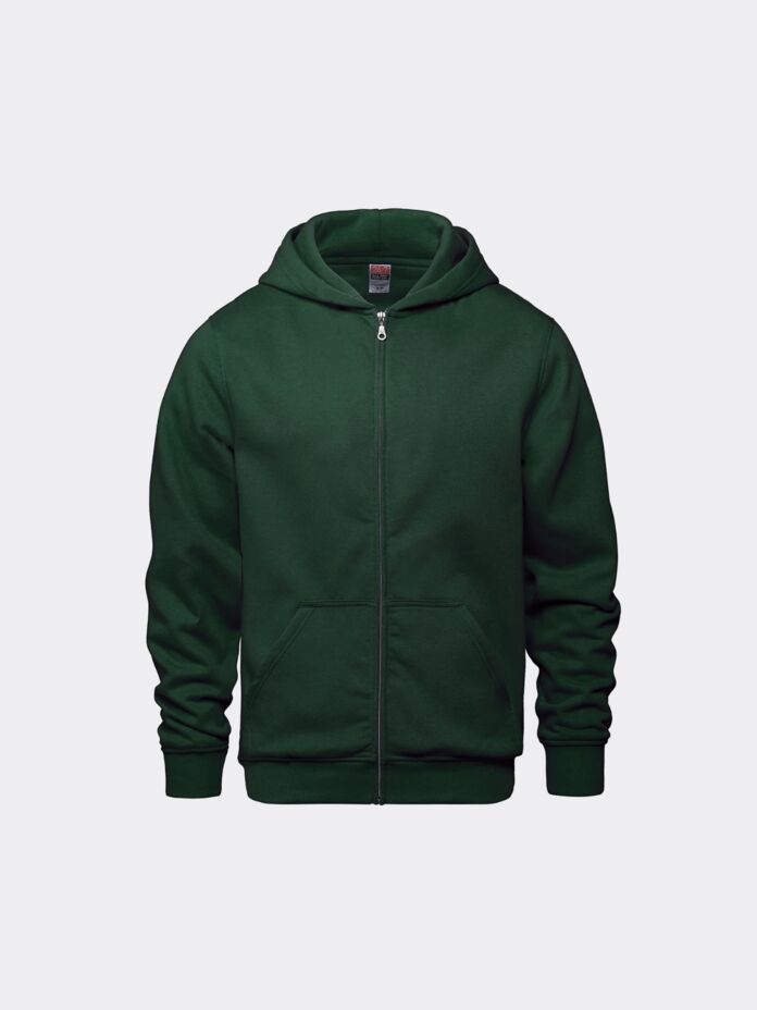 Youth Midweight Fleece Zip Hoodie Thumbnail